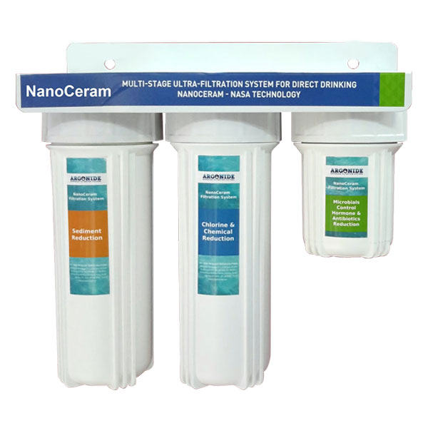 Máy Lọc Nước Nhập Khẩu Chính Hãng Nano Ceram 5 in 3 Lõi