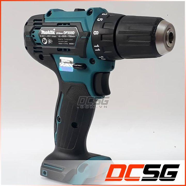 Máy khoan, vặn vít 10/21mm dùng pin 12Vmax Makita DF333DZ