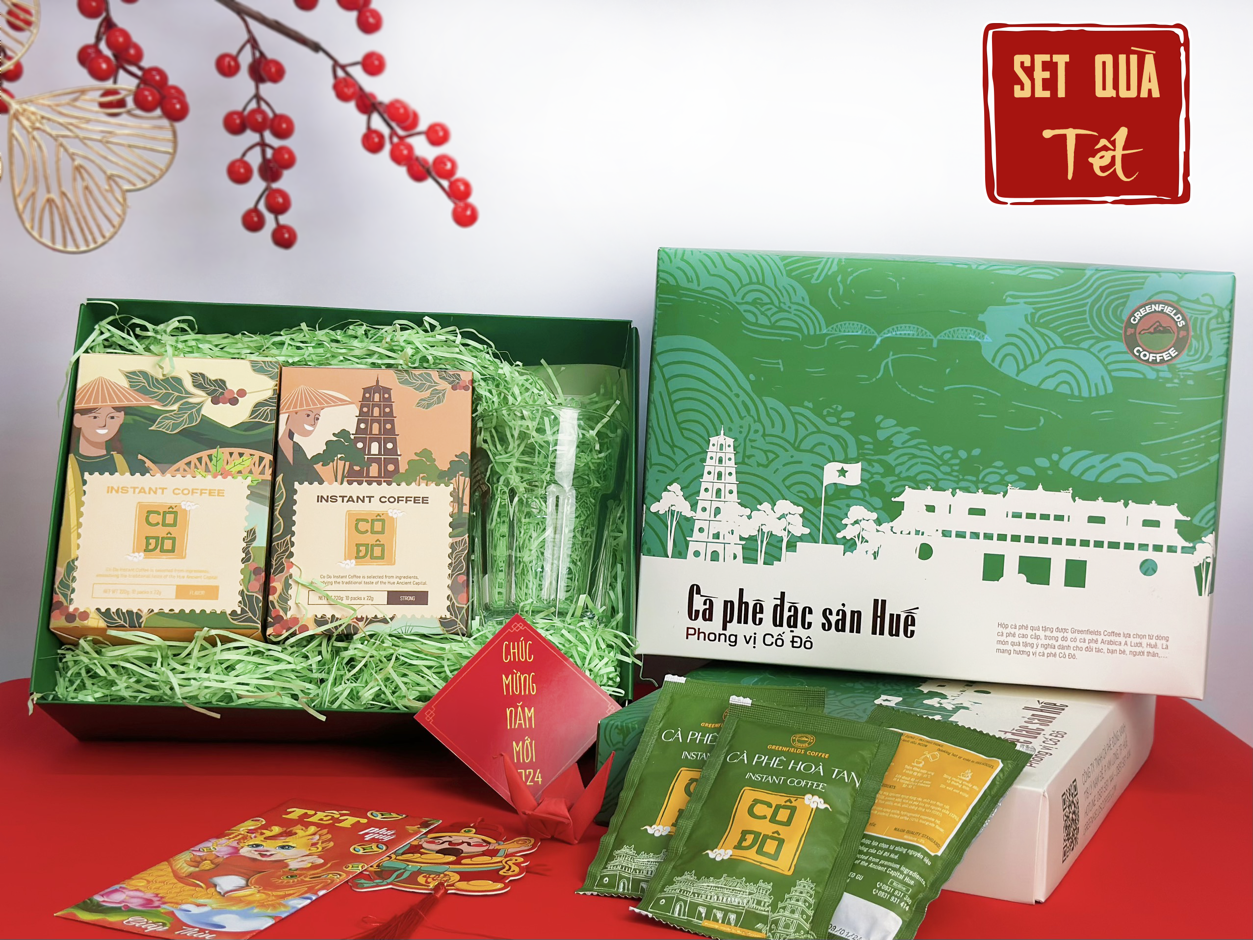 Set quà cà phê Tết - Set quà Sum Vầy