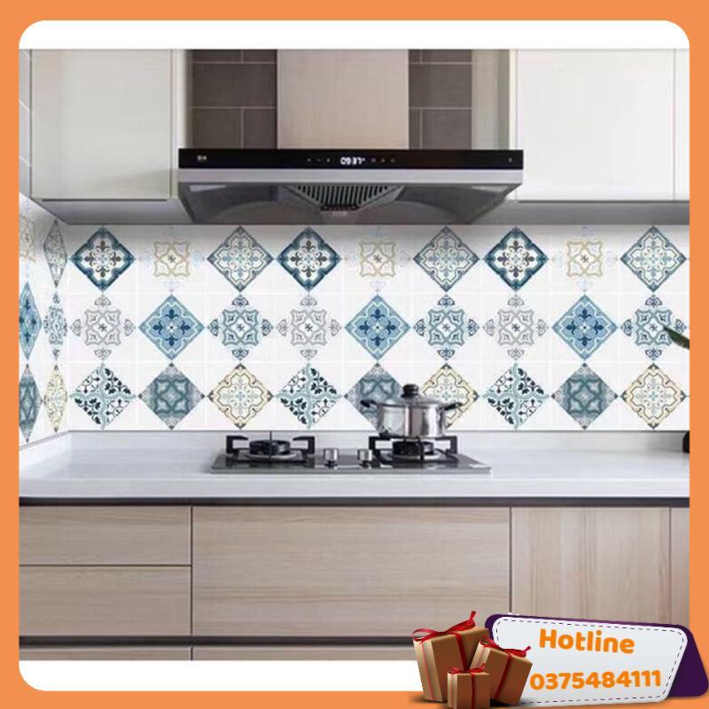 Giấy Decal Bếp Hoa Văn, Dán Tường Trang Trí, Dán Nhà Bếp - Hàng Loại 1
