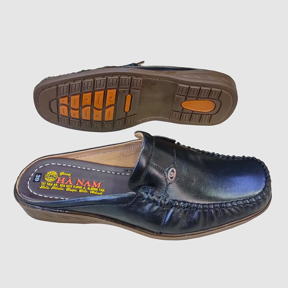 Dép Bít Mũi Nam HÀ NAM Da Bò Thật Cao Cấp GSB20103