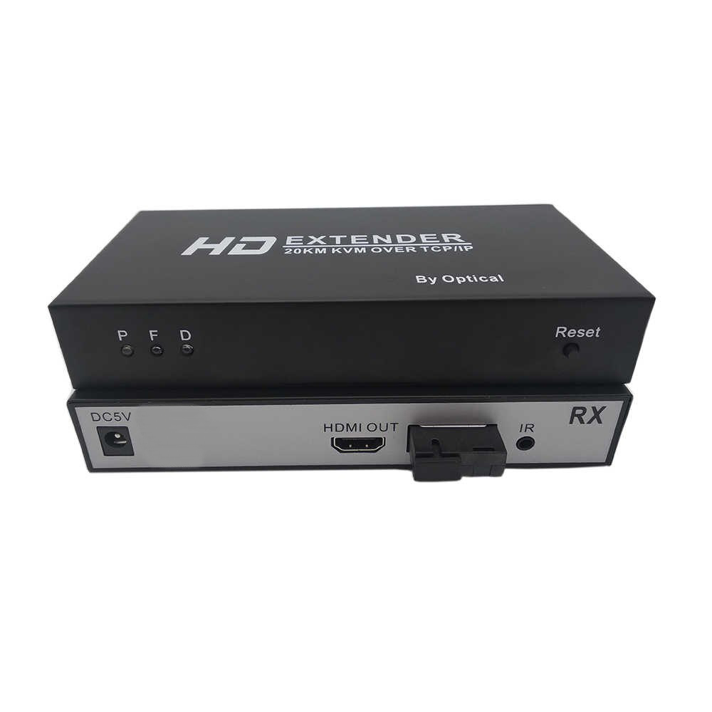 ROGTZ Bộ Kéo Dài HDMI Qua Dây Quang Xa 20KM KVM TCP/IP Hỗ Trợ 2 Cổng HDMI - Hàng Chính Hãng