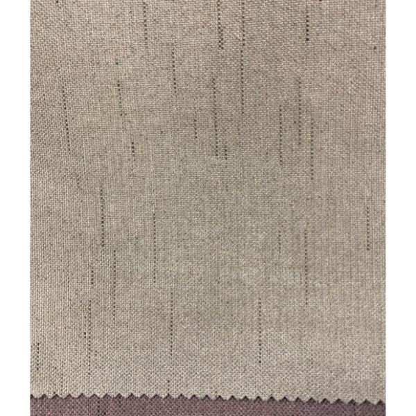 Rèm cửa vải LUCYM39-5 có thanh treo hợp kim nhôm màu vân gỗ đầu tròn - cao cố định 2m