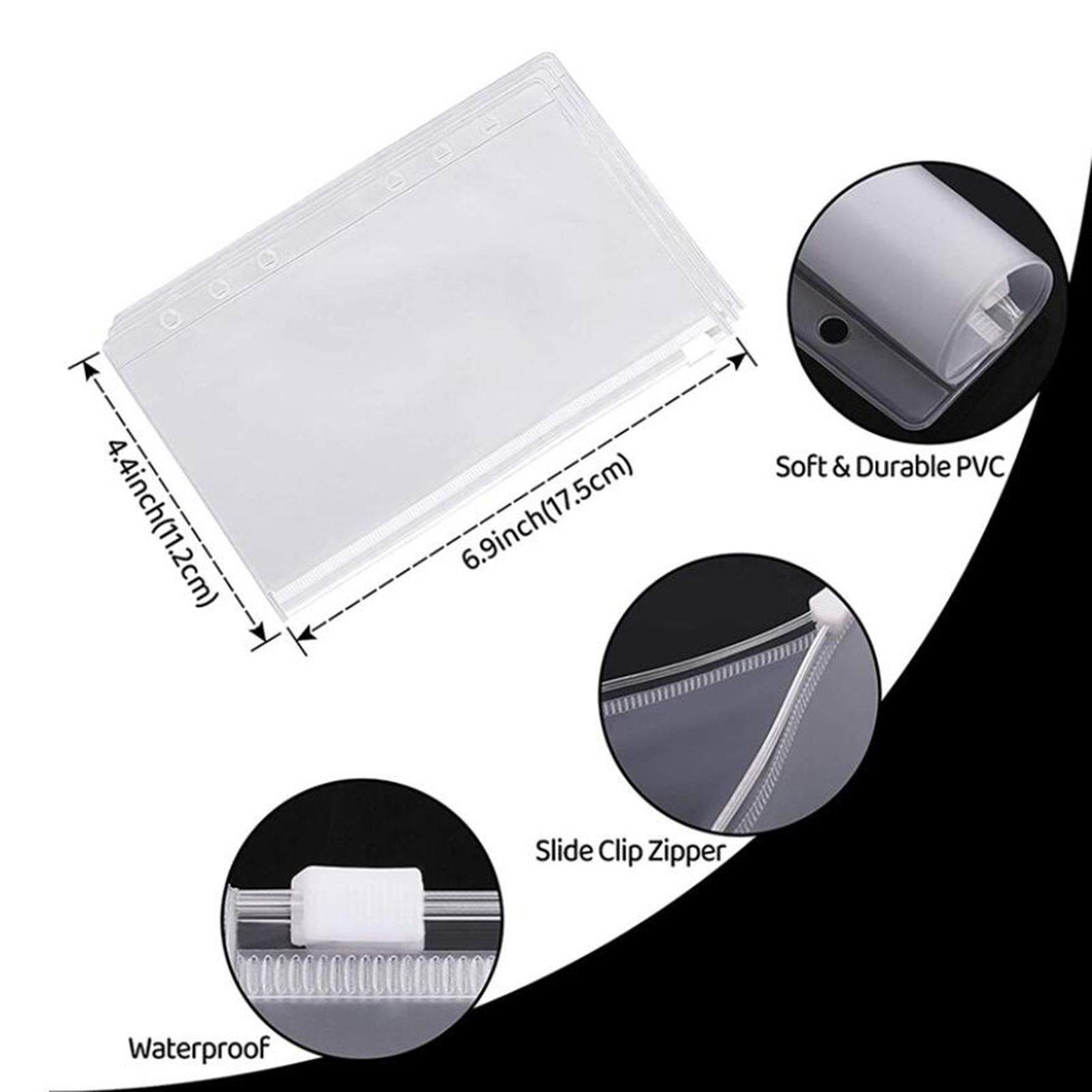 2x Notebook Binder with Binder Zipper Pockets for Home Office Gifts