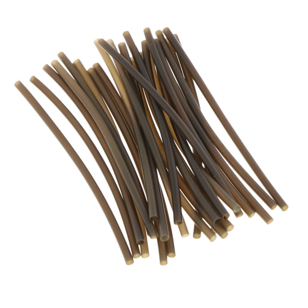 2x25pcs Rig Tube Carp Fishing Heat Shrink Rig Sleeve Hook Line Connector S