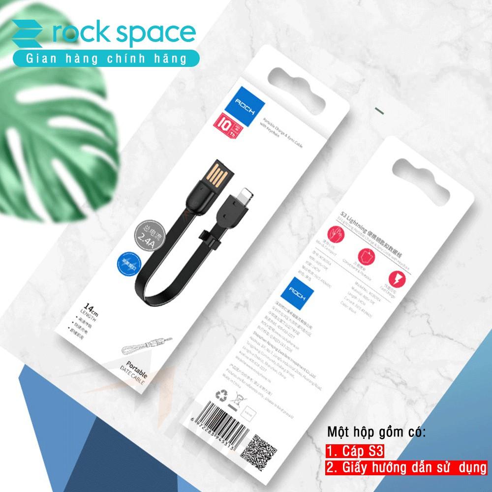 Cáp ngắn Rockspace S3 dành cho iphone / TypeC dành cho Samsung - Hàng chính hãng