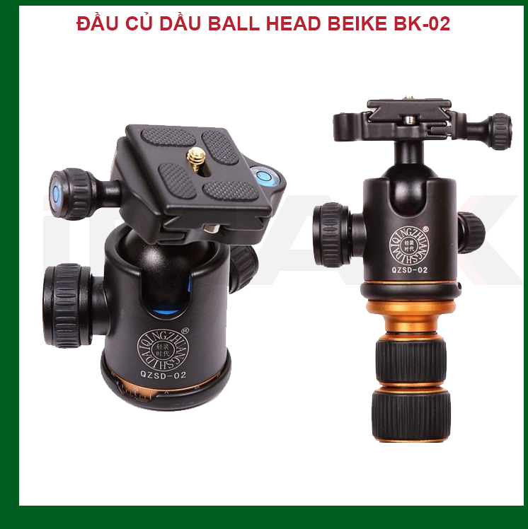 CỦ DẦU CHÂN MÁY ẢNH BALL HEAD BEIKE BK-02 - HÀNG NHẬP KHẨU