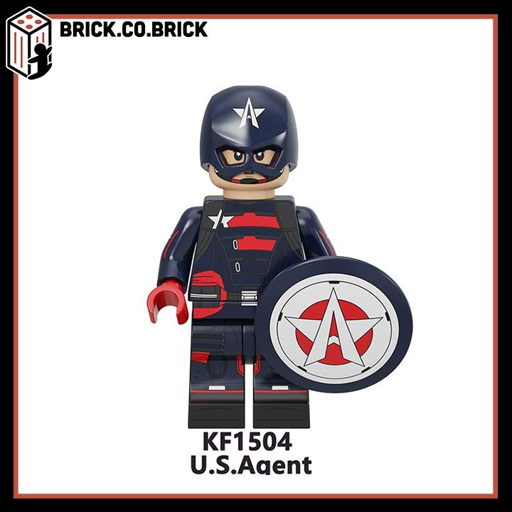 Đồ chơi Super Hero Falcon Winter Soldier Siêu anh hùng MCU Mô hình US Agent Sharon KF6135 - KF1505