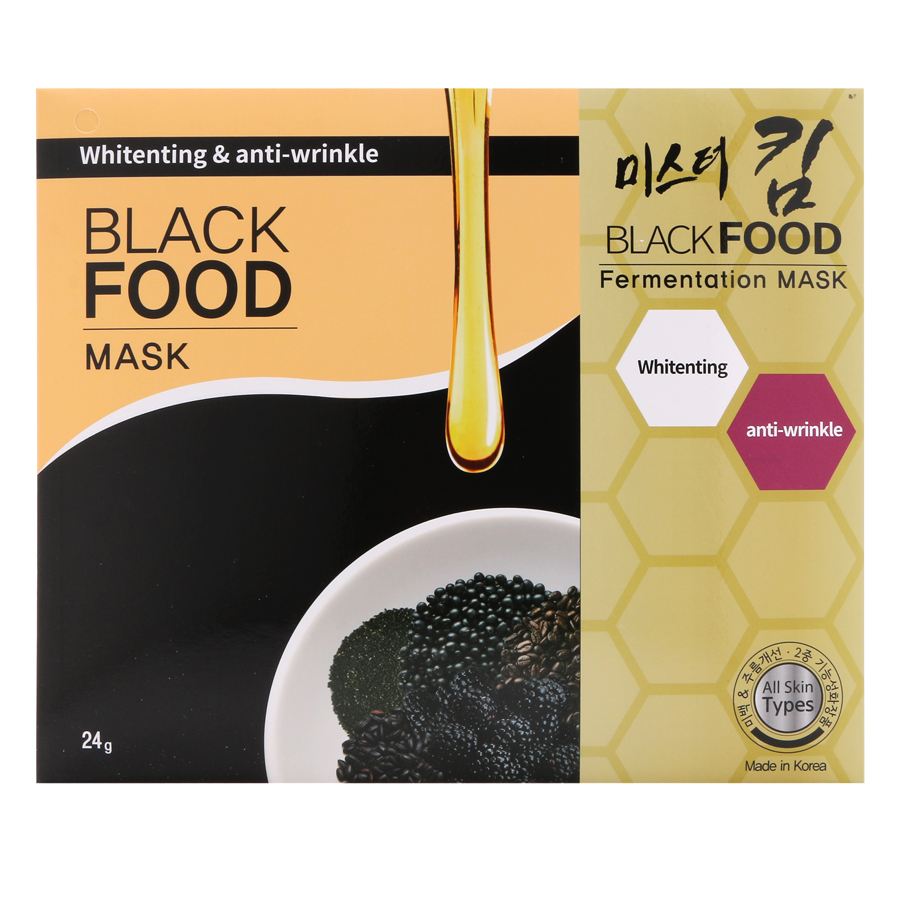 Mặt Nạ Dưỡng Da Mr.Kim Black Food (24g x 5)