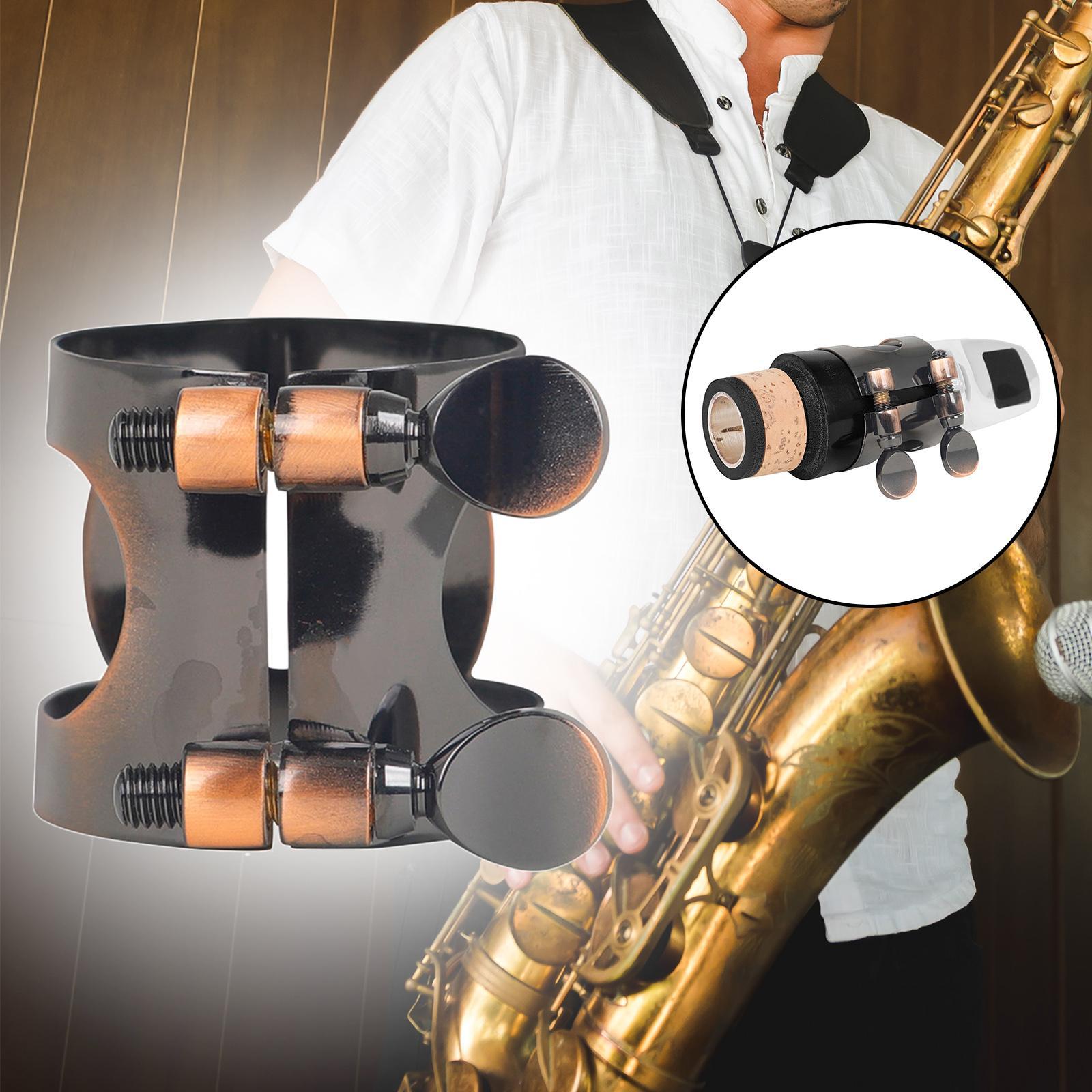Professional Saxophone Ligature Adjustable Double Screws for Saxophone Sax