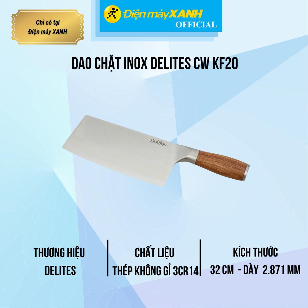 Dao chặt inox Delites CW KF20 - Hàng Chính Hãng