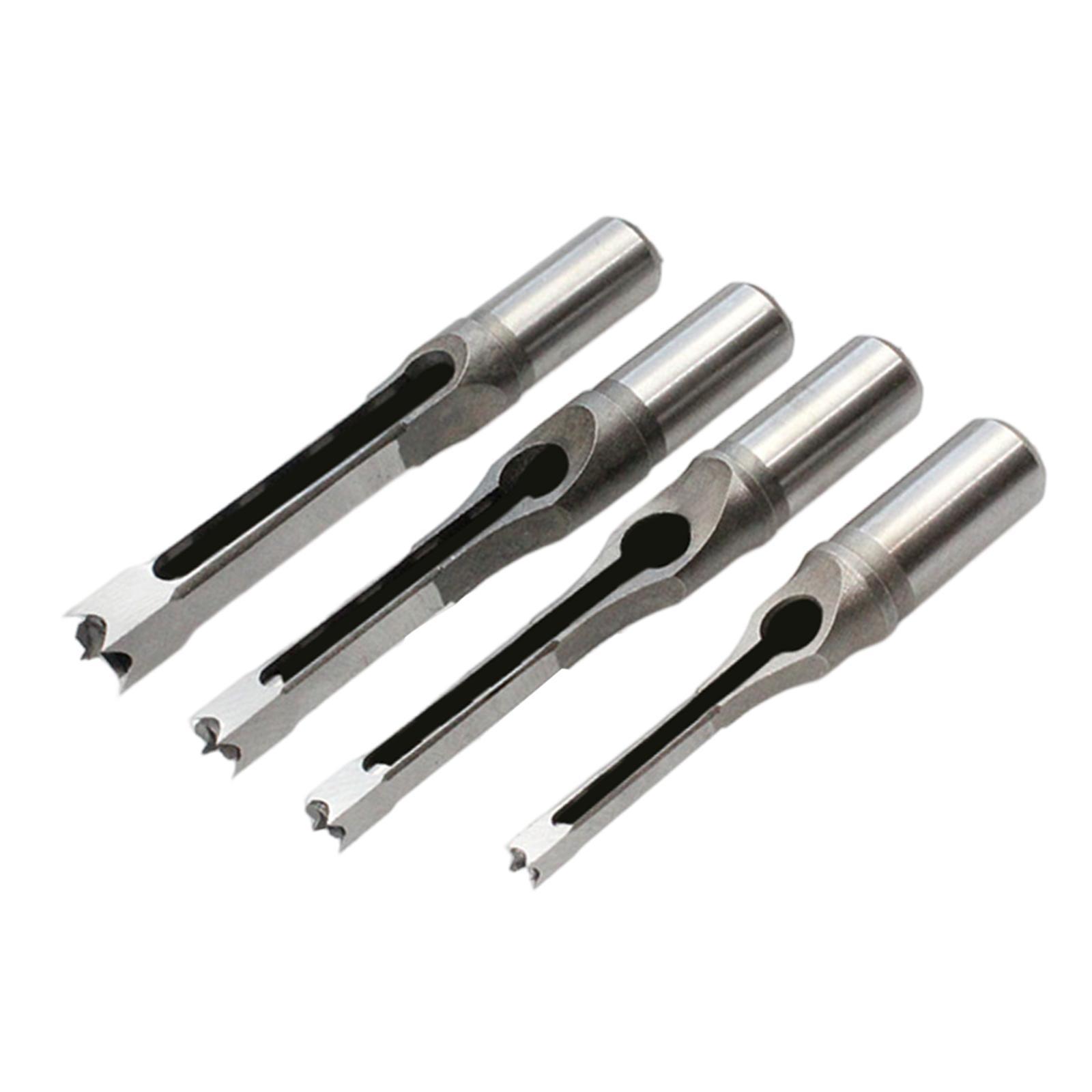 4Pcs Woodworking Mortising Durable Hole Drill Bit for DIY Woodworking