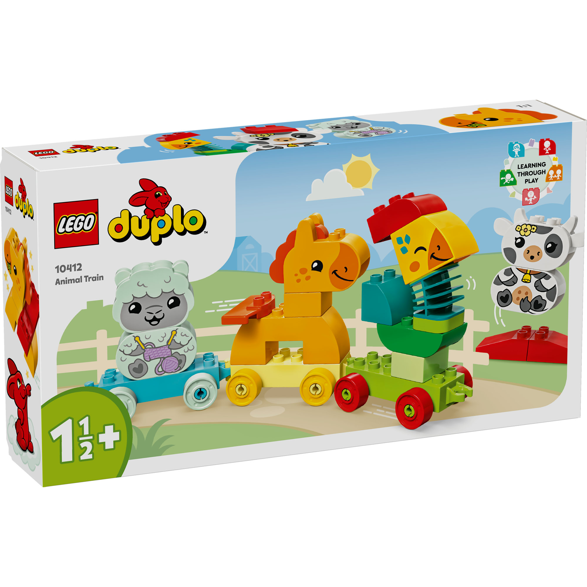 Đồ Chơi Lắp Ráp: Tàu Lửa Động Vật - LEGO DUPLO 10412 (19 chi tiết)