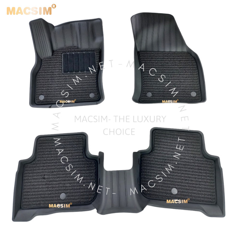 Thảm lót sàn ô tô 2 lớp cao cấp dành cho xe Audi Q3 2019-2022 nhãn hiệu Macsim 3W chất liệu TPE