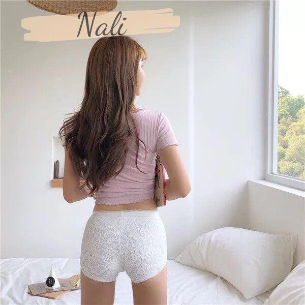 Quần Đùi Ren Váy Mặc Trong Kiểu Hoa Cúc, Quần Đùi Mặc Váy Ren Hoa NL103