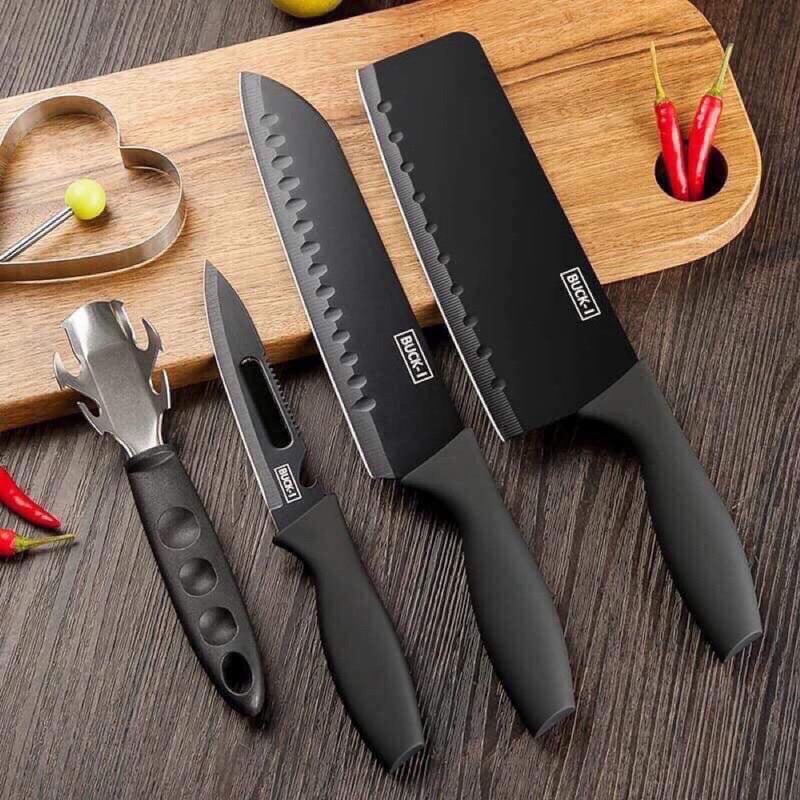 Dao nhà bếp,  bộ  dao nhà bếp 5 món đa năng ,dao làm bếp  sử dụng  thực phẩm nhanh gọn , an toàn và tiện lợi cho mọi gia đình