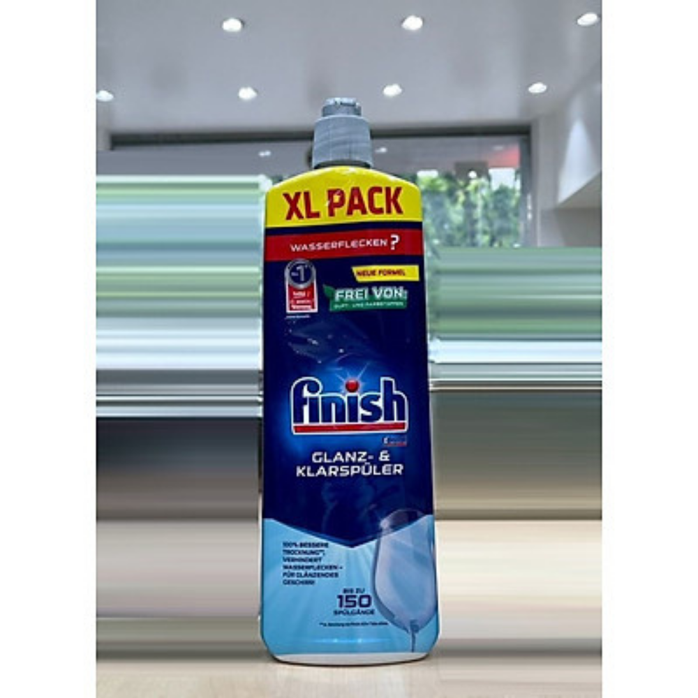 Nước làm bóng và khô chén, đĩa Finish Dishwasher Shine & Dry Lemon 800ml QT004996 - hương chanh