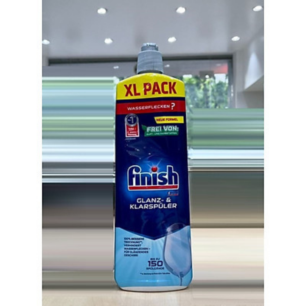 Nước làm bóng và khô chén, đĩa Finish Dishwasher Shine &amp; Dry Lemon 800ml QT004996 - hương chanh