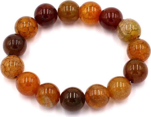 Vòng đeo tay đá vân rồng 14 ly 15 hạt