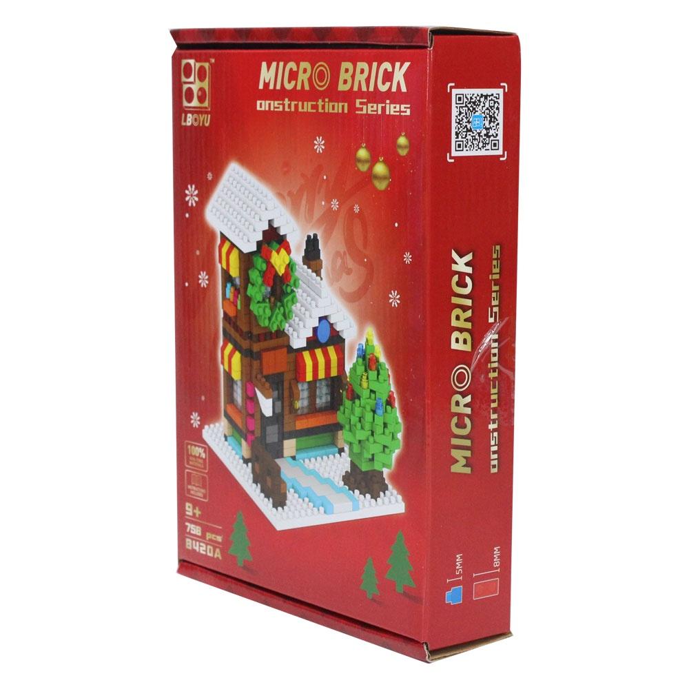 Đồ chơi micro blocks xếp khối ngôi nhà Noel VBC-8420A