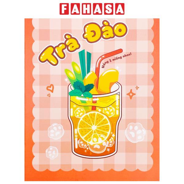 Tập Học Sinh Tea Bread 1 - 4 Ô Ly Vuông - 96 Trang 80gsm - The Sun - Trà Đào