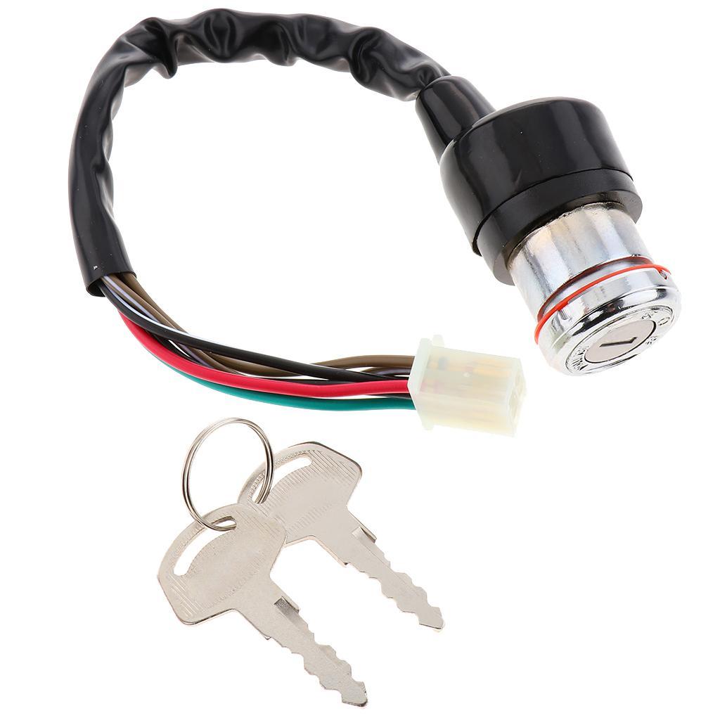 2X  Ignition Switch Key Assembly for for Suzuki  125 Scooter