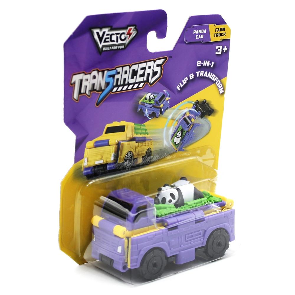 Đồ Chơi Xe Biến Hình Transracers Panda Car / Farm Truck - Vecto VN463875-37