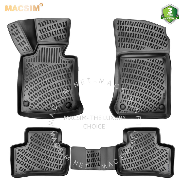 Thảm lót sàn ô tô nhựa TPU Silicon Mercedes GLK 2008- 2015 Nhãn hiệu Macsim