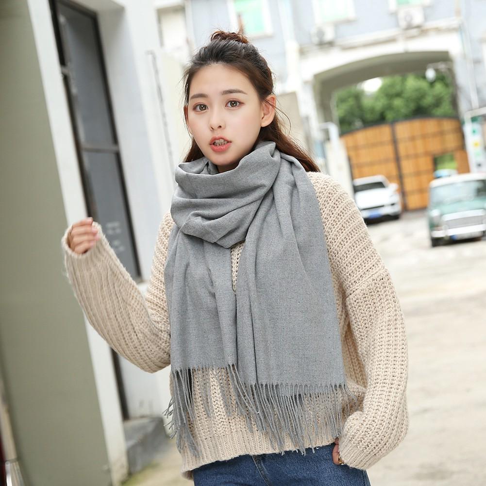 KHĂN CHOÀNG CASHMERE TRƠN MÀU CAO CẤP HÀNG LOẠI I MS03