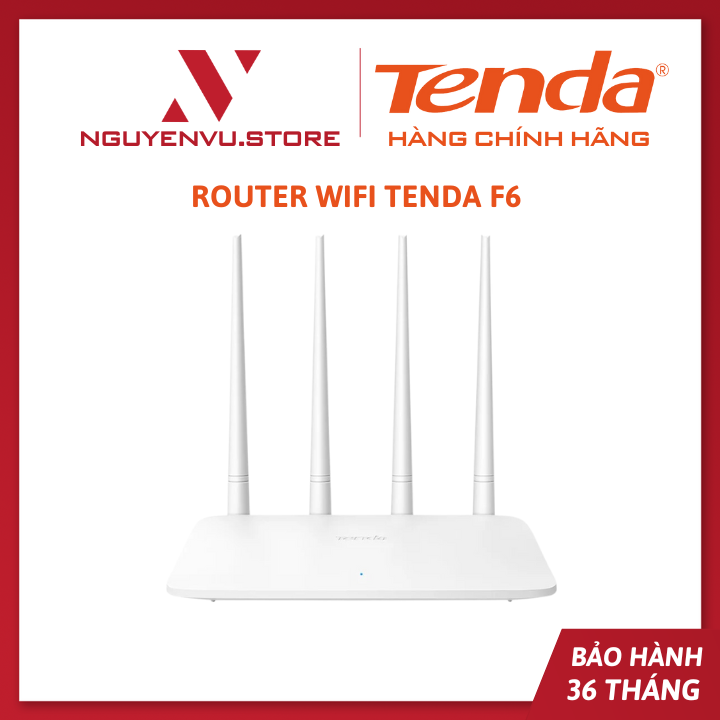 Router WiFi Tenda F6 | Chuẩn Tốc Độ N300Mbps - Hàng Chính Hãng