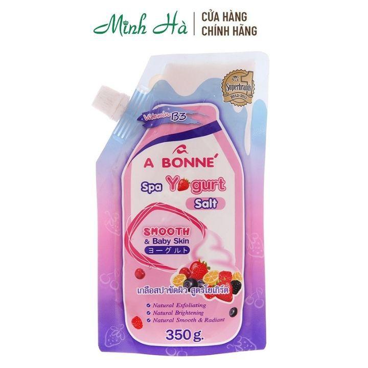 Muối tắm sữa chua Spa Yogurt Salt A Bonne' 350g từ Thái Lan - mỹ phẩm MINH HÀ cosmetics