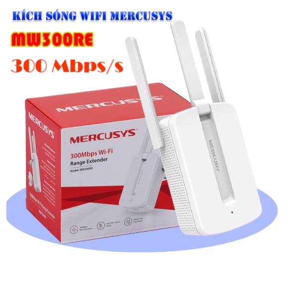 Bộ Kích Sóng Wifi 3 Râu Mercusys 300Mbps Cực Mạnh - Hàng Chính Hãng