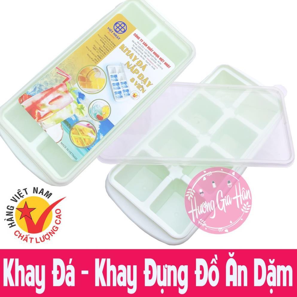 Khay Đá - Khay Đựng Đồ Ăn Dặm Dẻo Có Nắp - Việt Nhật