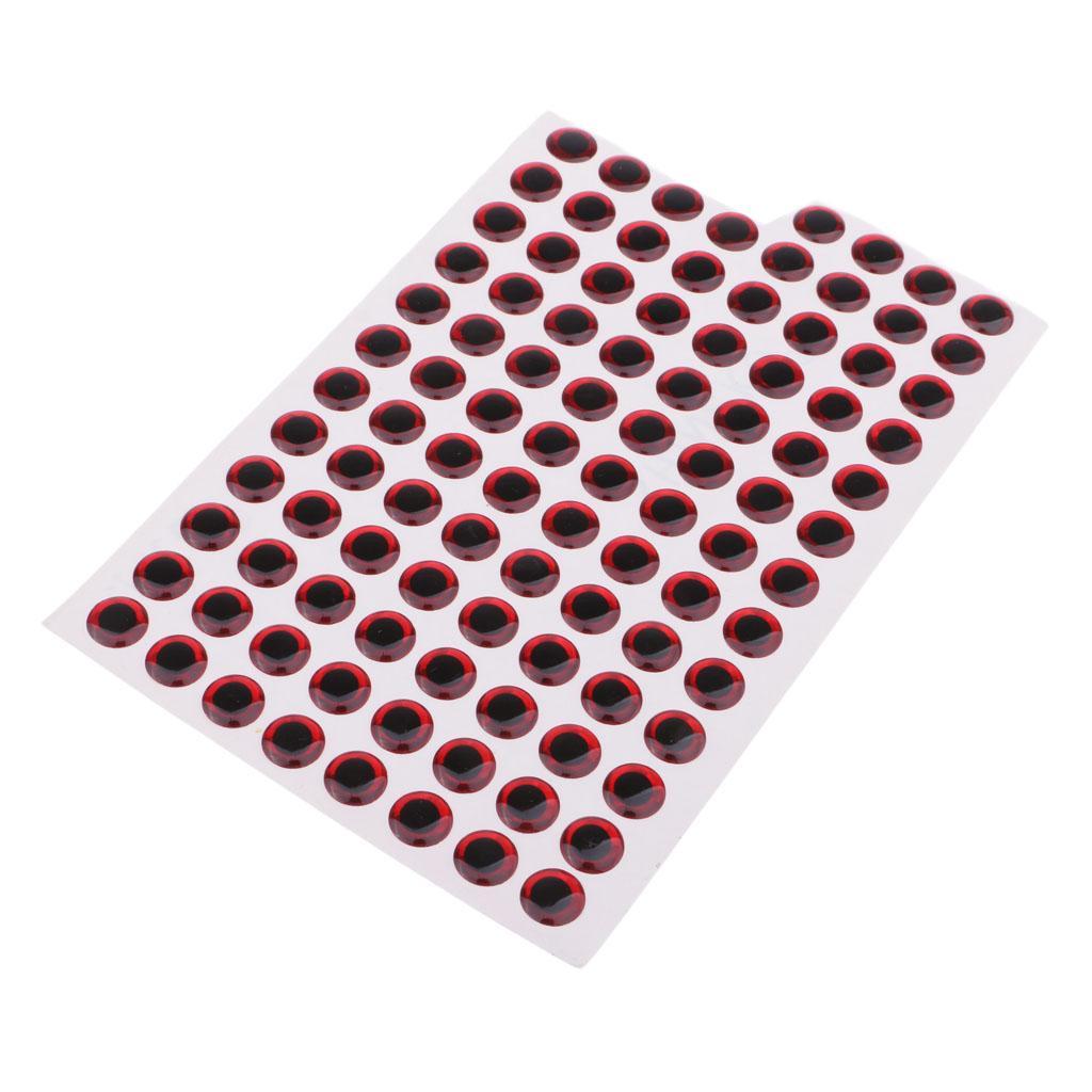 200pcs Waterproof DIY Fishing Lure Eyes Self Adhesive Fly Tying Materials