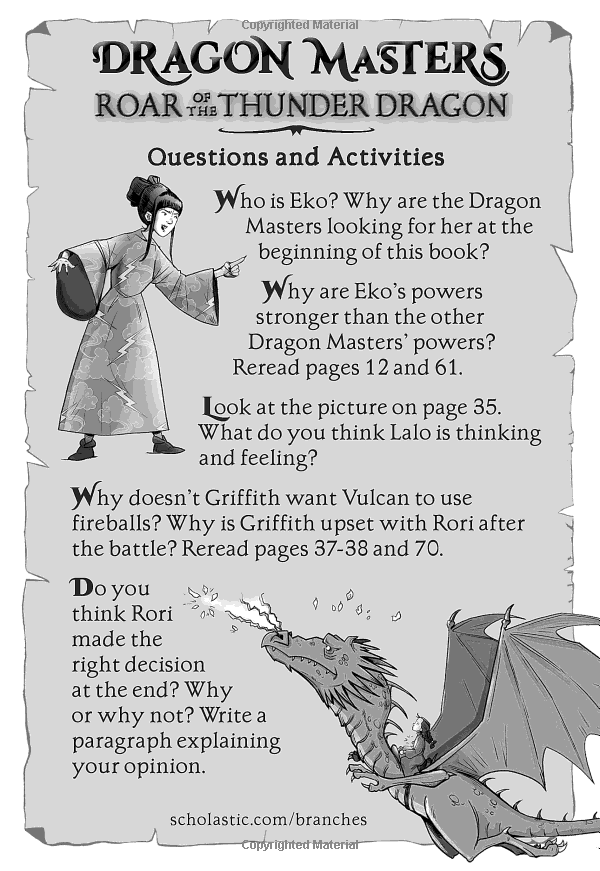 Sách ngoại văn: DRAGON MASTERS #8: ROAR OF THE THUNDER DRAGON