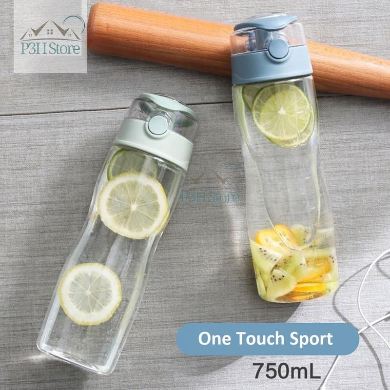 Bình Nước cho bé đi học Lock&amp;Lock 750ml nhựa tritan One Touch Sports Bottle ABF650