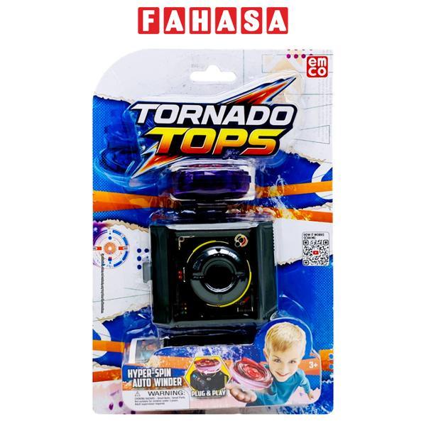 Đồ Chơi Con Quay Lốc Xoáy Kèm Trạm Sạc Năng Lượng - Emco VT150/PP - Tím Ma Thuật