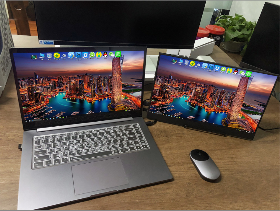 Màn hình di động 15.6inch Dual mini HDMI Dual TypeC DOLPHIN PP 1080p 60Hz HDR