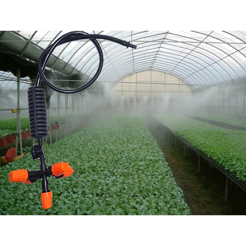 Bộ Béc Phun Sương Tưới Cây 5 Hướng Bộ Đầy Đủ Cho Giàn Treo, Nhà Kính