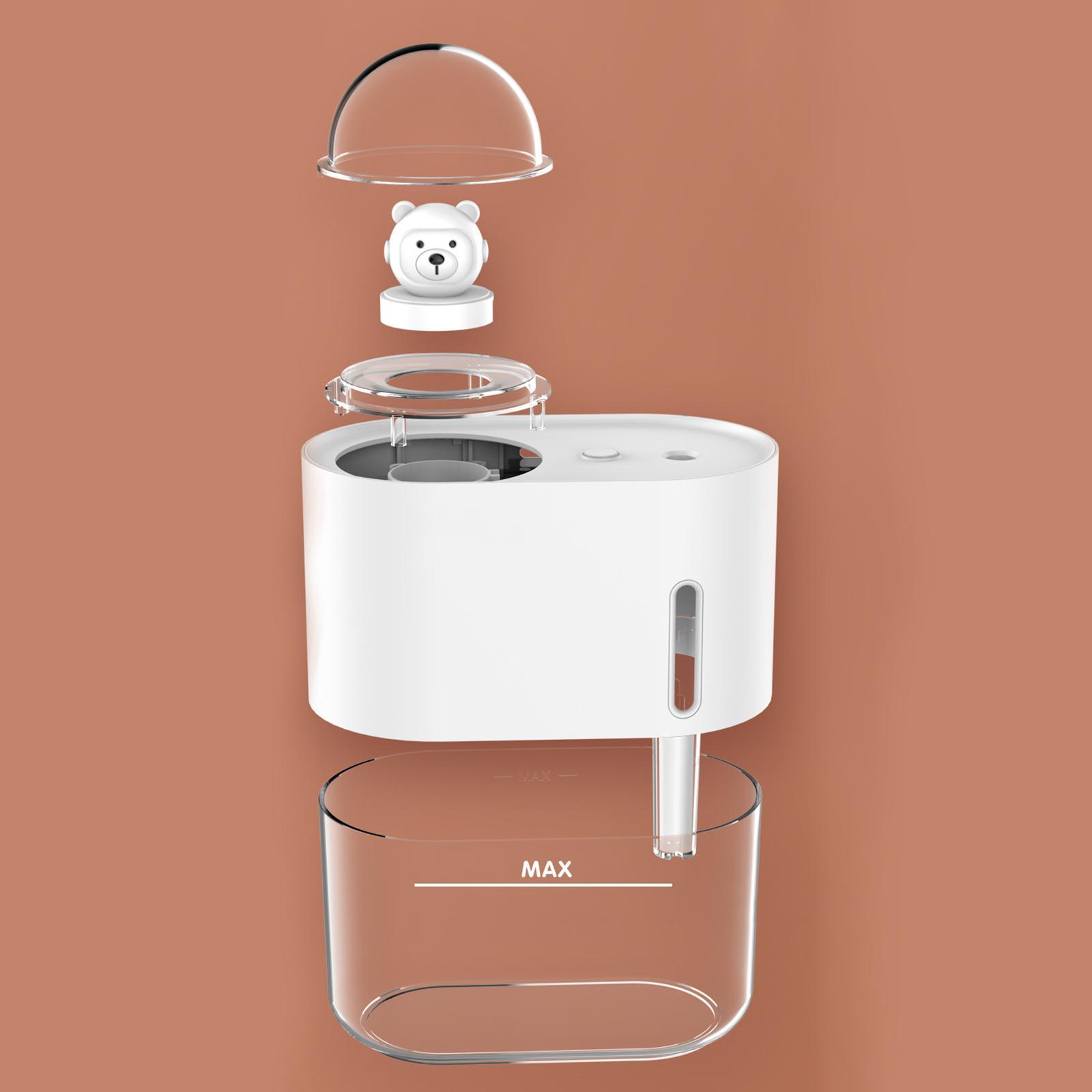 Mini Air Humidifier USB Quiet LED Lamp 300ml for Indoor Table Car