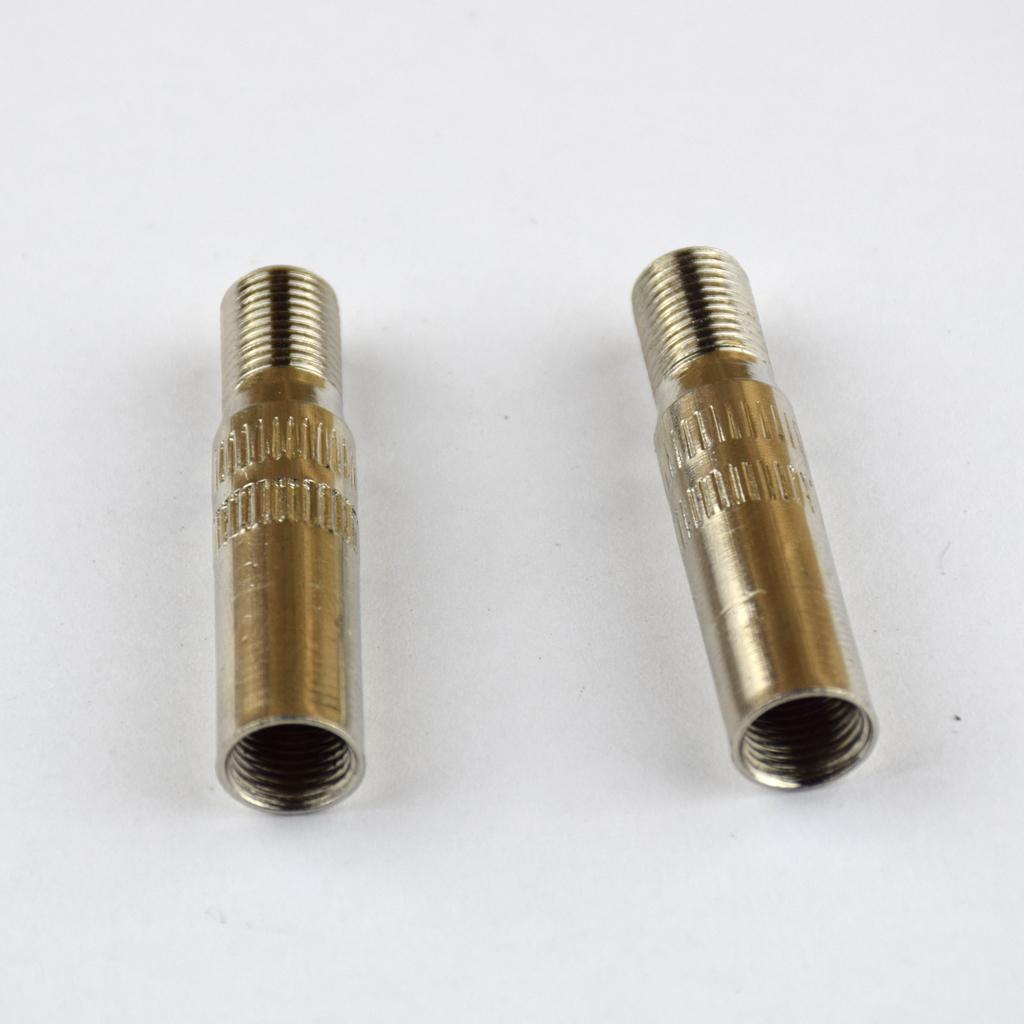 8x Car Motorcycle Vehicle Copper Valve Extender Adapter Cap Metal Straight