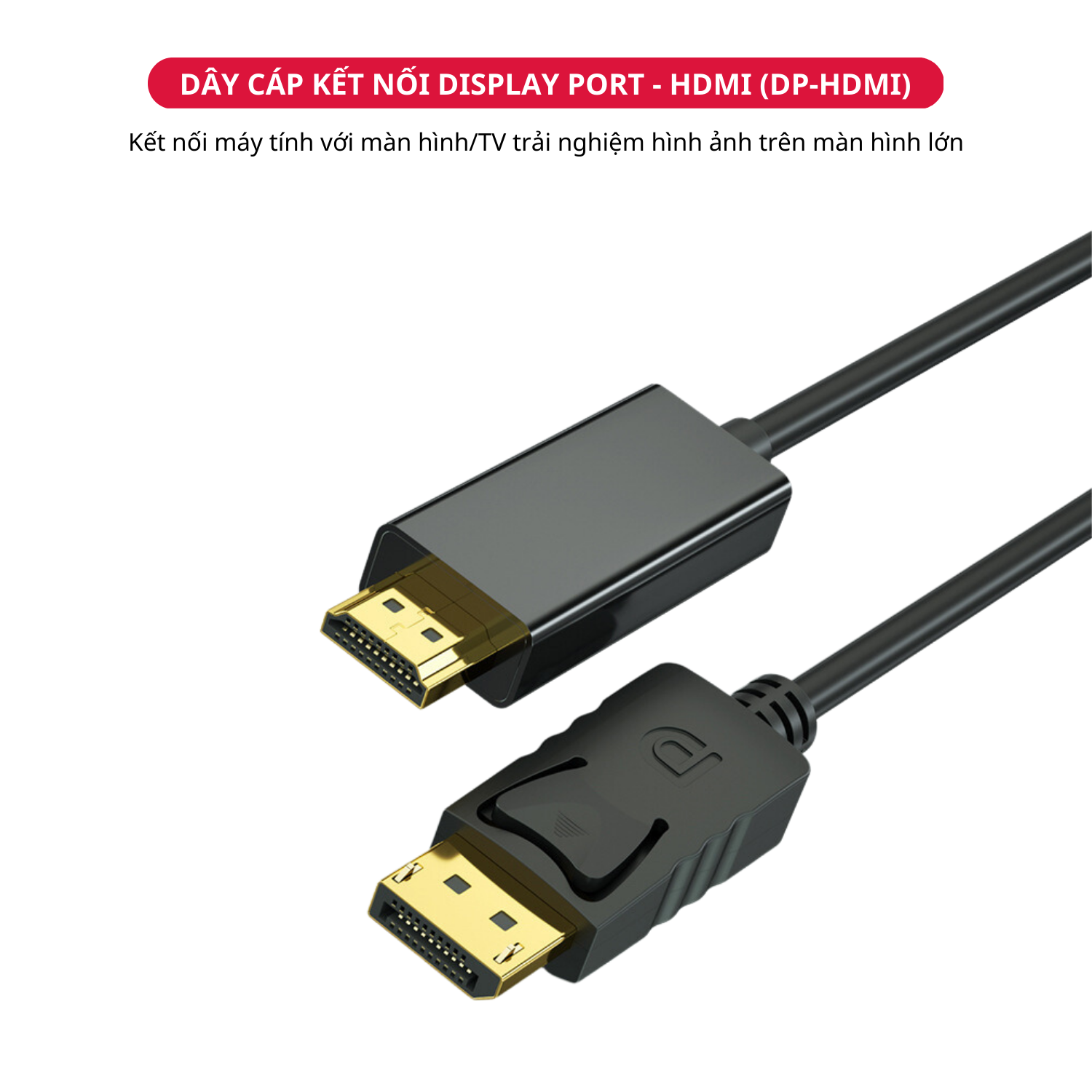 Dây Cáp Chuyển Đổi Displayport DP to HDMI Hỗ Trợ 4K 2K 1080P - Hàng Chính Hãng Tamayoko