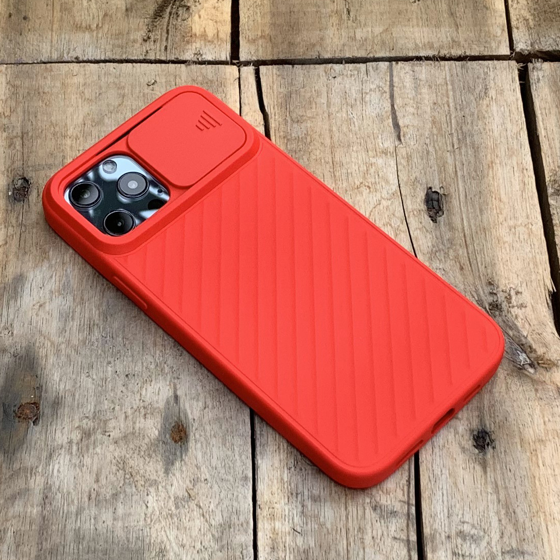 Ốp Lưng Kéo Nắp Camera Dành Cho Iphone 12 Mini 12 12 Pro 12 Promax - Hàng Chính Hãng - Iphone 12 Pro - Màu Đỏ