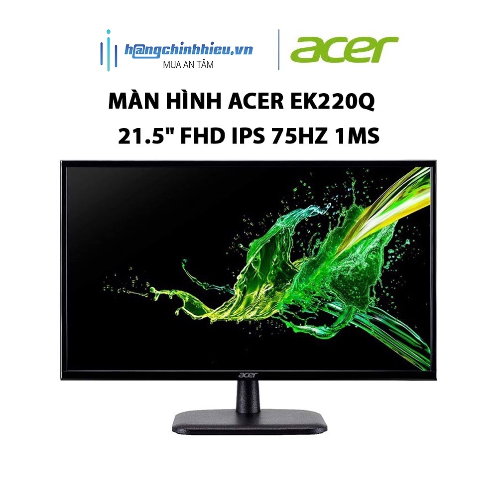 Màn Hình Acer EK220Q 21.5" FHD IPS 75Hz 1ms Hàng chính hãng