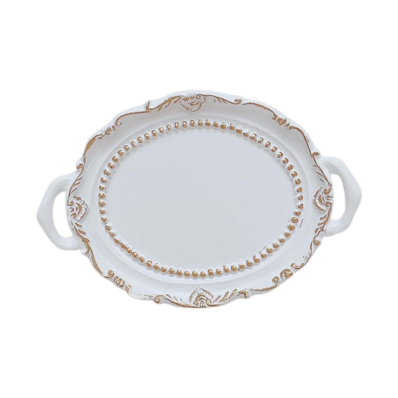 Makeup Perfume Organizer Vanity Trays Coffee Table Trays Ornament Cosmetic Trays Decorative Trays for Cabinet Countertops Desk Table Desktop