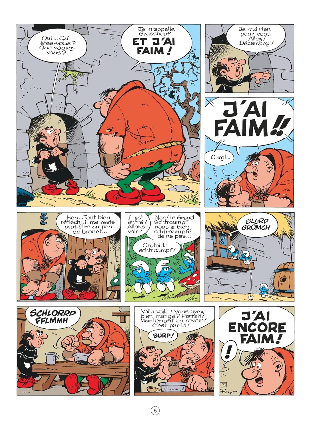 Sách truyện tranh tiếng Pháp - Les Schtroumpfs - Tome 10 - La Soupe Aux Schtroumpfs