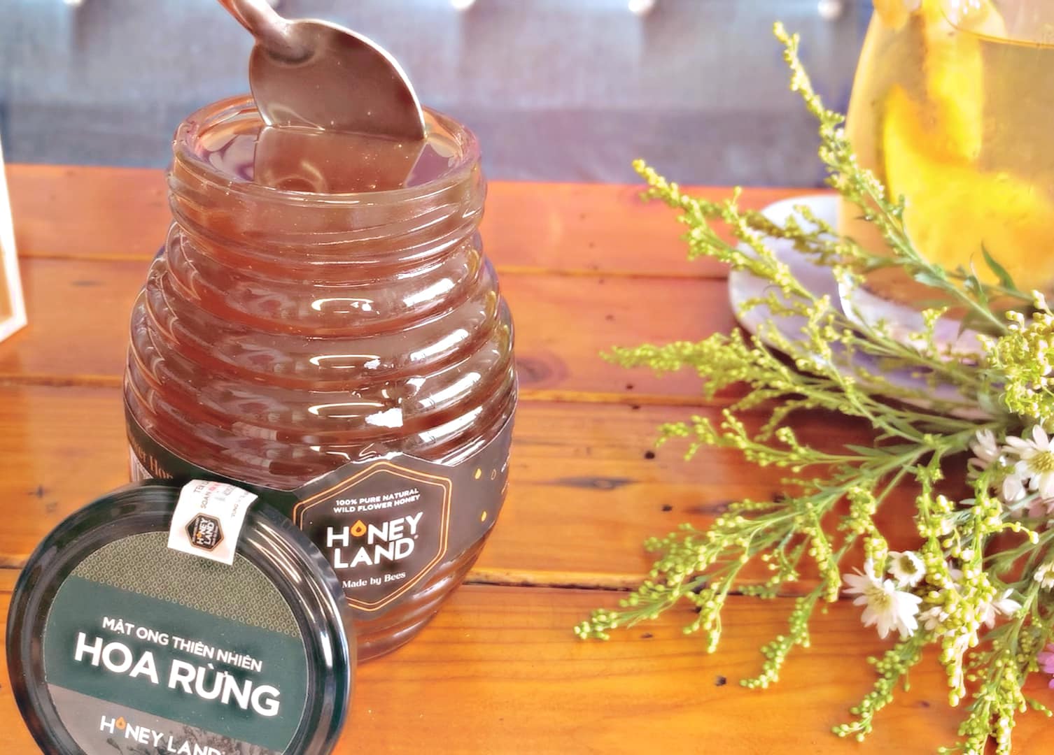 MẬT ONG THIÊN NHIÊN HOA RỪNG TÂY NGUYÊN HONEYLAND 250G