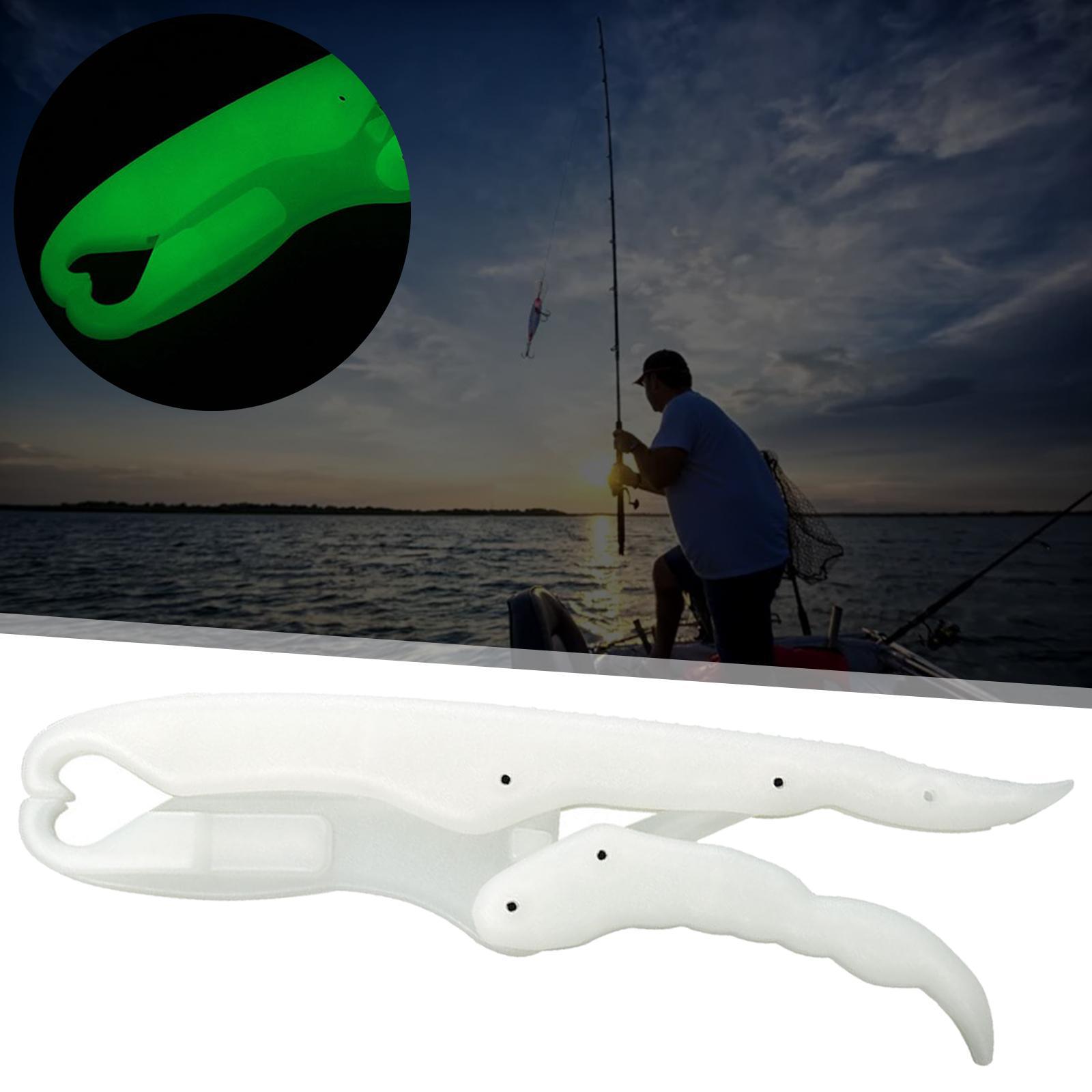 Fish Grip Plier Fishing Tool Holder with Lanyard Fishing Tackle Lip Grip Grabber Luminous