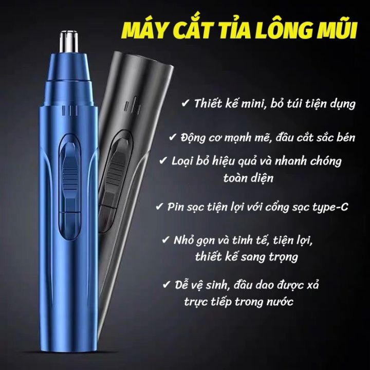 Máy cạo râu nam mini,Máy tỉa lông mũi pin sạc điện usb,hàng cao cấp, chống giật lông mũi,chống thấm nước tiện lợi cho nam