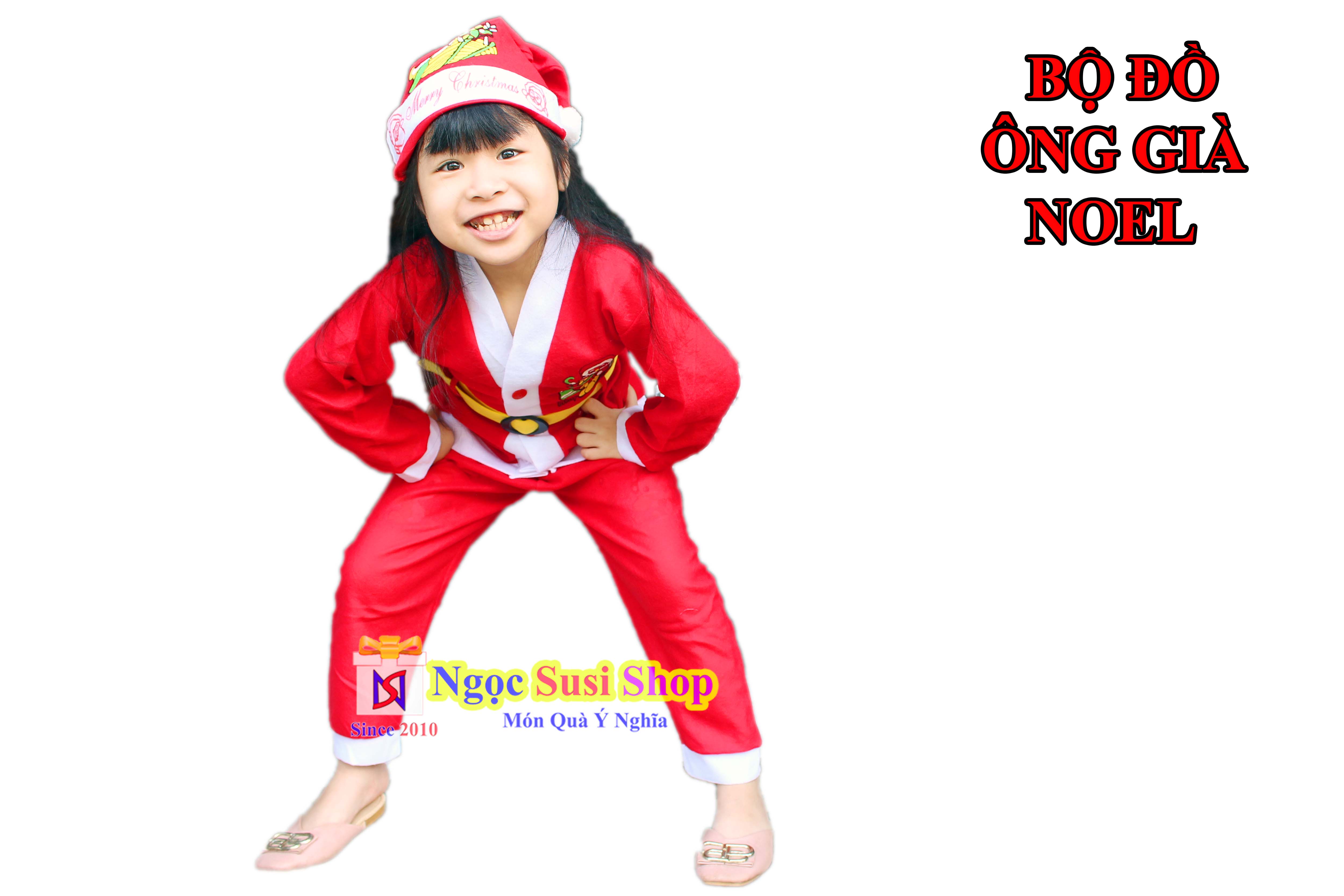 BỘ ĐỒ NOEL CHO BÉ QUẦN ÁO NOEL CHO BÉ TỪ 1 - 10 TUỔI CHẤT VẢI NỈ - TRANG PHỤC NOEL